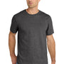 Volunteer Knitwear Mens USA Made Daily Short Sleeve Crewneck T-Shirt - Heather Dark Grey
