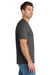 Volunteer Knitwear VL45 Mens USA Made Daily Short Sleeve Crewneck T-Shirt Heather Dark Grey Model Side