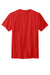 Volunteer Knitwear VL45 Mens USA Made Daily Short Sleeve Crewneck T-Shirt Flag Red Flat Back