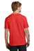Volunteer Knitwear VL45 Mens USA Made Daily Short Sleeve Crewneck T-Shirt Flag Red Model Back