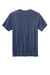 Volunteer Knitwear VL45 Mens USA Made Daily Short Sleeve Crewneck T-Shirt Heather Navy Blue Flat Back