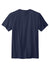Volunteer Knitwear VL45 Mens USA Made Daily Short Sleeve Crewneck T-Shirt Strong Navy Blue Flat Back