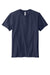 Volunteer Knitwear VL45 Mens USA Made Daily Short Sleeve Crewneck T-Shirt Strong Navy Blue Flat Front
