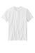 Volunteer Knitwear VL45 Mens USA Made Daily Short Sleeve Crewneck T-Shirt White Flat Front