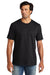 Volunteer Knitwear VL60 Mens USA Made Chore Short Sleeve Crewneck T-Shirt Deep Black Model Front