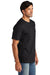 Volunteer Knitwear VL60 Mens USA Made Chore Short Sleeve Crewneck T-Shirt Deep Black Model Side