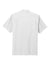 Port Authority W400 Mens Performance Moisture Wicking Short Sleeve Button Down Camp Shirt w/ Pocket White Flat Back