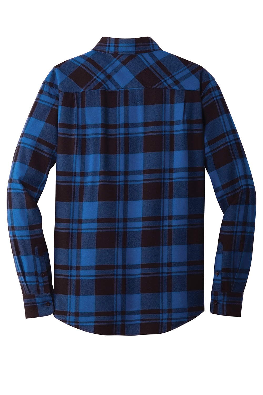 Port Authority W668 Plaid Flannel Shirt - Royal/ Black, M Port Authority W668 Plaid Flannel Shirt - Royal/ Black, M