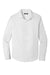 Port Authority W680 Mens City Moisture Wicking Long Sleeve Button Down Shirt White Flat Front