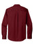 Port Authority W808 Mens SuperPro Wrinkle Resistant React Long Sleeve Button Down Shirt w/ Pocket Burgundy Flat Back
