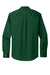 Port Authority W808 Mens SuperPro Wrinkle Resistant React Long Sleeve Button Down Shirt w/ Pocket Dark Green Flat Back