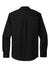 Port Authority W808 Mens SuperPro Wrinkle Resistant React Long Sleeve Button Down Shirt w/ Pocket Deep Black Flat Back