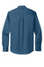 Port Authority W808 Mens SuperPro Wrinkle Resistant React Long Sleeve Button Down Shirt w/ Pocket Regatta Blue Flat Back