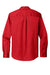 Port Authority W808 Mens SuperPro Wrinkle Resistant React Long Sleeve Button Down Shirt w/ Pocket Rich Red Flat Back