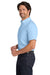 Port Authority W809 Mens SuperPro Wrinkle Resistant React Short Sleeve Button Down Shirt w/ Pocket Cloud Blue Model Side