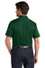 Port Authority W809 Mens SuperPro Wrinkle Resistant React Short Sleeve Button Down Shirt w/ Pocket Dark Green Model Back
