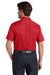 Port Authority W809 Mens SuperPro Wrinkle Resistant React Short Sleeve Button Down Shirt w/ Pocket Rich Red Model Back
