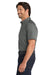 Port Authority W809 Mens SuperPro Wrinkle Resistant React Short Sleeve Button Down Shirt w/ Pocket Storm Grey Model Side