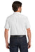 Port Authority W809 Mens SuperPro Wrinkle Resistant React Short Sleeve Button Down Shirt w/ Pocket White Model Back