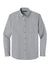 Port Authority W816 Mens Nailhead Easy Care Long Sleeve Button Down Shirt w/ Pocket Gusty Grey Flat Front