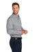Port Authority W816 Mens Nailhead Easy Care Long Sleeve Button Down Shirt w/ Pocket Gusty Grey Model Side