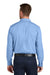 Port Authority W816 Mens Nailhead Easy Care Long Sleeve Button Down Shirt w/ Pocket Swiss Blue Model Back