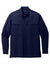 Port Authority W960 Mens Daybreak Moisture Wicking Long Sleeve Button Down Shirt w/ Double Pockets True Navy Blue Flat Front