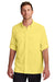 Port Authority W960 Mens Daybreak Moisture Wicking Long Sleeve Button Down Shirt w/ Double Pockets Yellow Model Front
