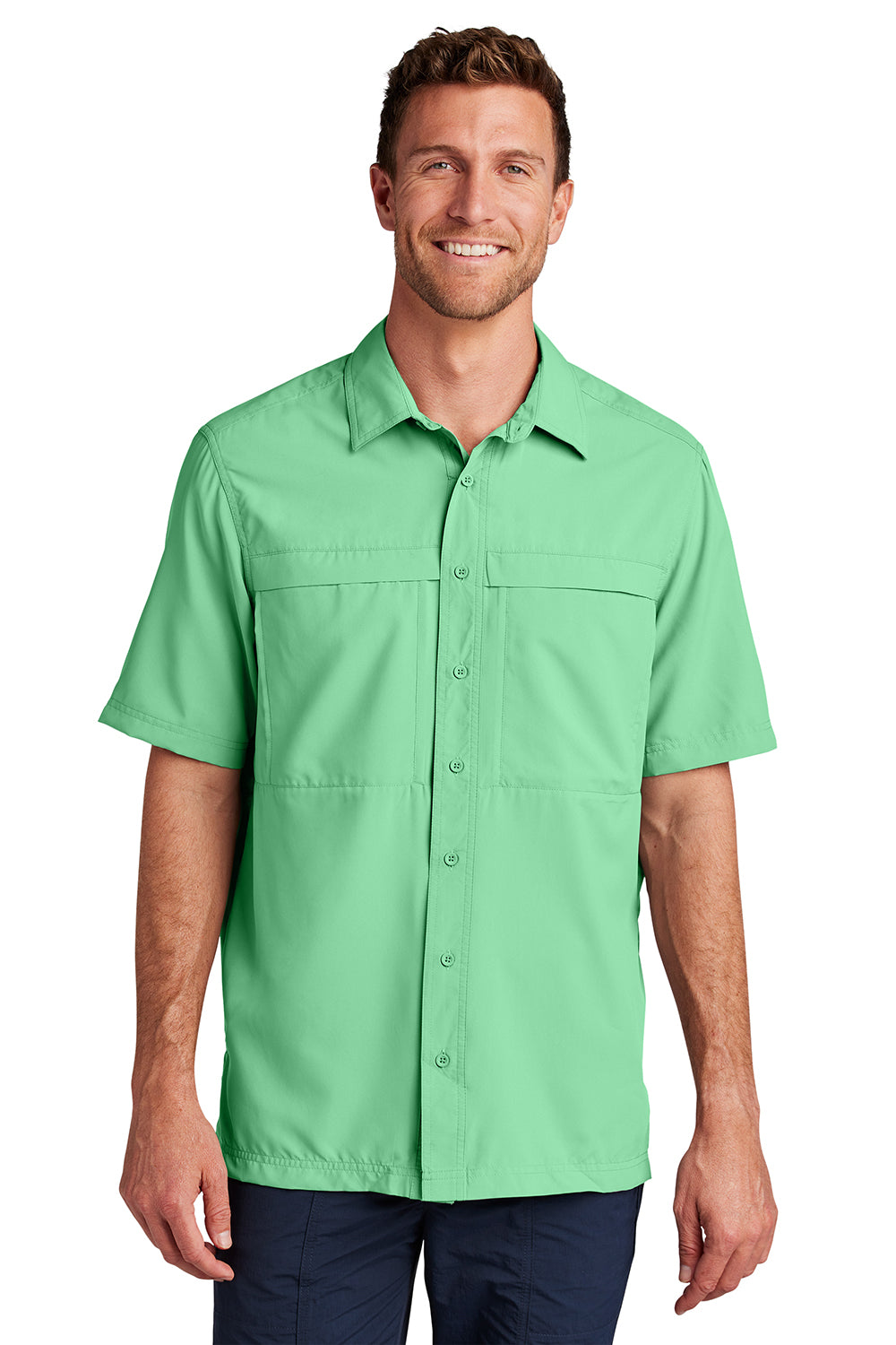 Port Authority W961 Short Sleeve UV Daybreak Shirt Bright Seafoam 4XL Port Authority W961 Short Sleeve UV Daybreak Shirt Bright Seafoam 4XL