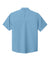 Port Authority W963 Mens UV Dockside Moisture Wicking Short Sleeve Button Down Shirt w/ Pocket Carolina Blue Flat Back