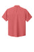 Port Authority W963 Mens UV Dockside Moisture Wicking Short Sleeve Button Down Shirt w/ Pocket Coral Reef Flat Back