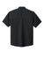 Port Authority W963 Mens UV Dockside Moisture Wicking Short Sleeve Button Down Shirt w/ Pocket Deep Black Flat Back