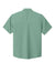 Port Authority W963 Mens UV Dockside Moisture Wicking Short Sleeve Button Down Shirt w/ Pocket Sage Green Flat Back