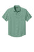 Port Authority W963 Mens UV Dockside Moisture Wicking Short Sleeve Button Down Shirt w/ Pocket Sage Green Flat Front