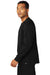 Wonderwink WW3080 Unisex WorkFlex Snap Front Scrub Jacket w/ Pockets Black Model Side