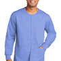 Wonderwink Unisex WorkFlex Snap Front Scrub Jacket w/ Pockets - Ceil Blue
