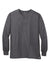 Wonderwink WW3080 Unisex WorkFlex Snap Front Scrub Jacket w/ Pockets Pewter Grey Flat Front