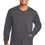 Wonderwink Unisex WorkFlex Snap Front Scrub Jacket w/ Pockets - Pewter Grey