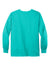 Wonderwink WW3080 Unisex WorkFlex Snap Front Scrub Jacket w/ Pockets Teal Blue Flat Back