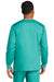 Wonderwink WW3080 Unisex WorkFlex Snap Front Scrub Jacket w/ Pockets Teal Blue Model Back