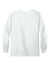Wonderwink WW3080 Unisex WorkFlex Snap Front Scrub Jacket w/ Pockets White Flat Back