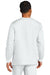 Wonderwink WW3080 Unisex WorkFlex Snap Front Scrub Jacket w/ Pockets White Model Back