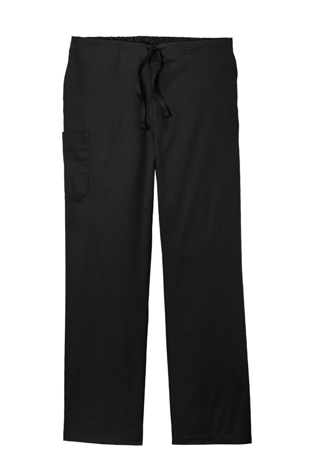 Wonderwink WW3150/WW3150S/WW3150T Unisex WorkFlex Cargo Pants w/ Pockets Black Flat Front