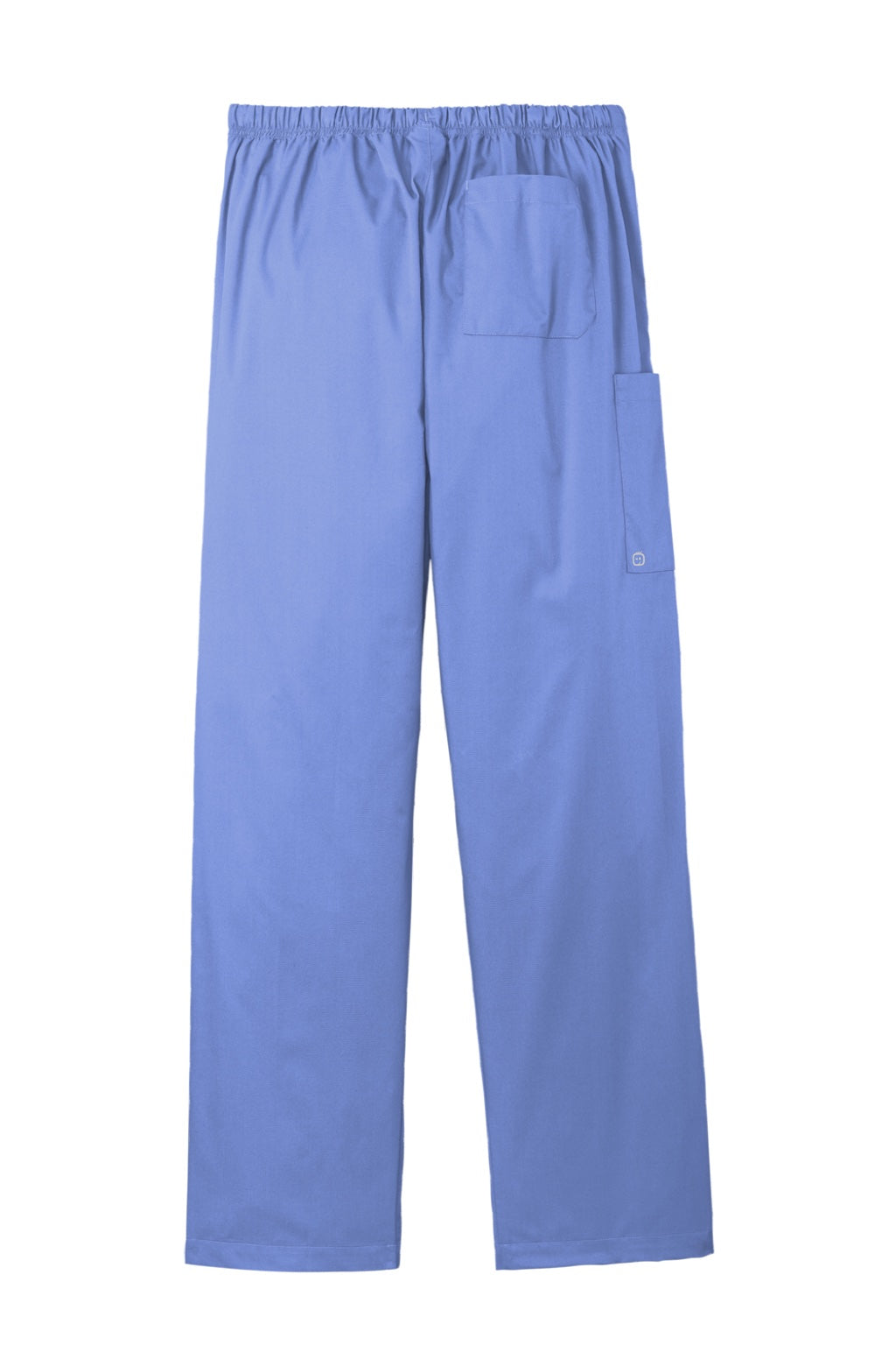 Wonderwink WW3150/WW3150S/WW3150T Unisex WorkFlex Cargo Pants w/ Pockets Ceil Blue Flat Back