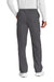 Wonderwink WW3150/WW3150S/WW3150T Unisex WorkFlex Cargo Pants w/ Pockets Pewter Grey Model Back
