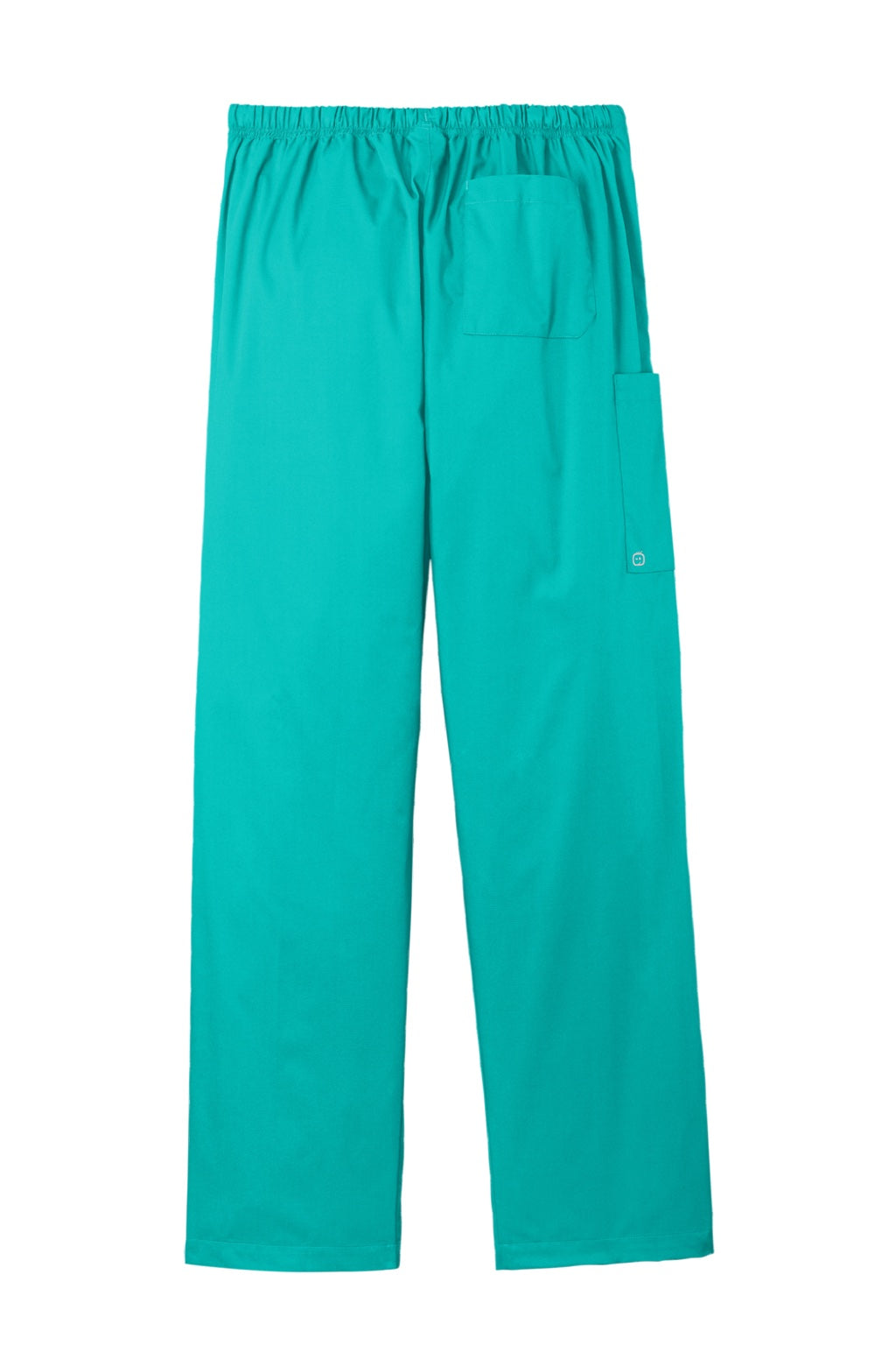 Wonderwink WW3150/WW3150S/WW3150T Unisex WorkFlex Cargo Pants w/ Pockets Teal Blue Flat Back
