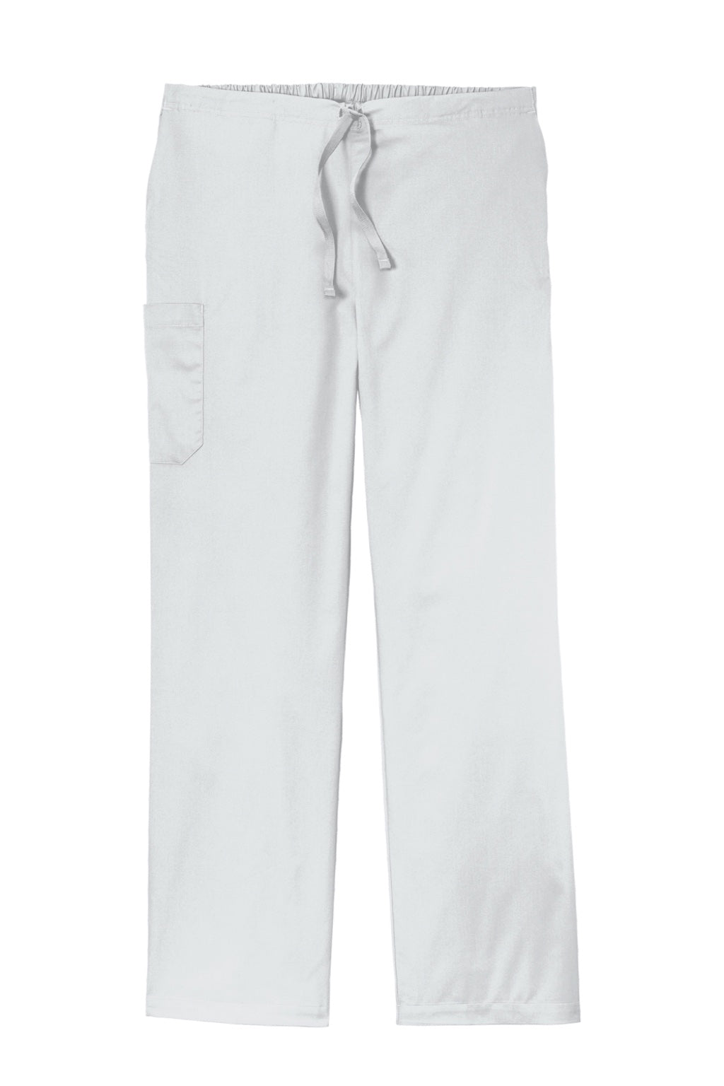 Wonderwink WW3150/WW3150S/WW3150T Unisex WorkFlex Cargo Pants w/ Pockets White Flat Front