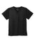 Wonderwink WW3160 Unisex WorkFlex Short Sleeve V-Neck Shirt w/ Pocket Black Flat Front