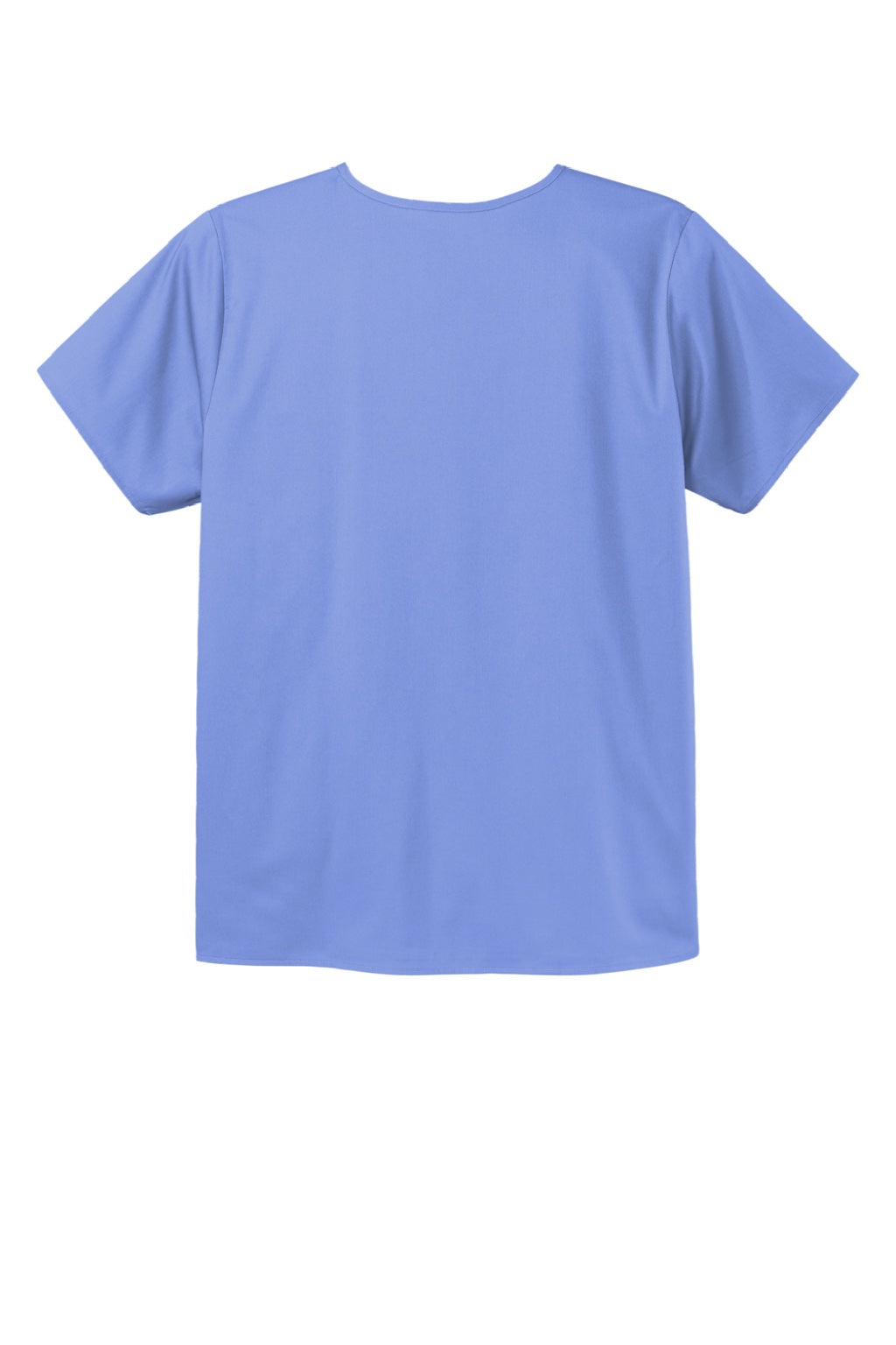 Wonderwink WW3160 Unisex WorkFlex Short Sleeve V-Neck Shirt w/ Pocket Ceil Blue Flat Back