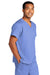 Wonderwink WW3160 Unisex WorkFlex Short Sleeve V-Neck Shirt w/ Pocket Ceil Blue Model 3Q